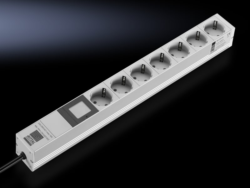 Rittal DK 7240.301 7-Way Schuko PDU with Energy Meter 230 V 16 A (7240301)