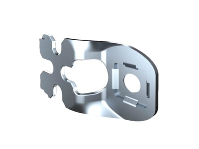 Wall Mounting Bracket AX, 20 mm, Stainless Steel, 4 pcs