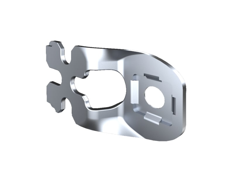 Wall Mounting Bracket AX, 10 mm, Stainless Steel 1.4404, 4 pcs (2433510)