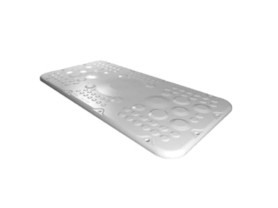 Rittal 2567300 SZ Plastic Gland Plate for AX with Membranes Size 7 436x221 mm