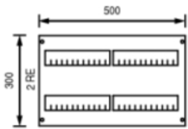 Cover AS222 OPEN H=300mm B=500mm (2CPX062840R9999)
