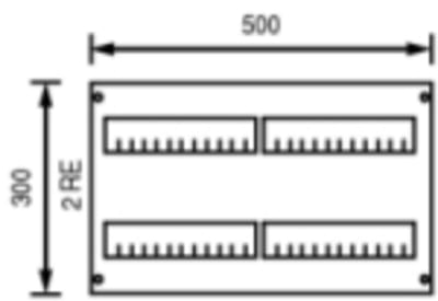 Cover AS222 OPEN H=300mm B=500mm
