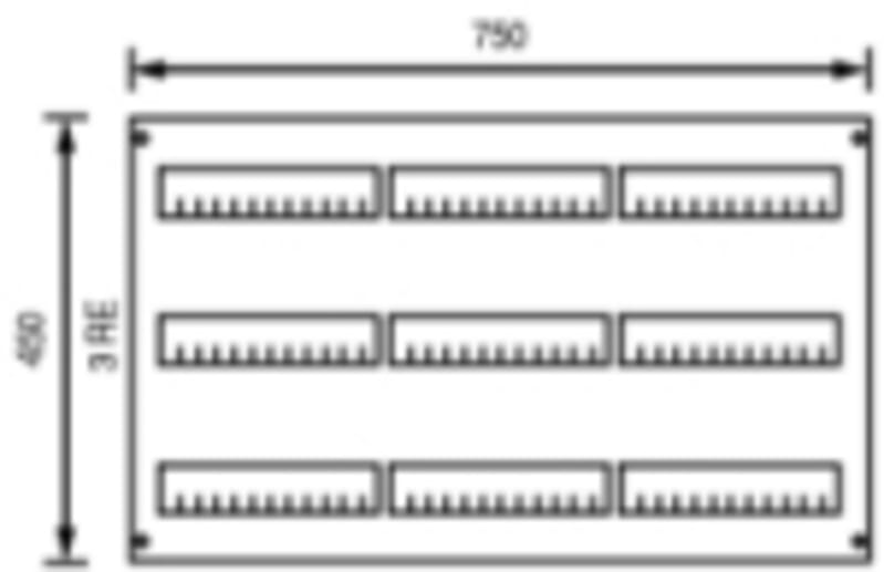 Cover AS233 OPEN H=450mm B=750mm (2CPX062850R9999)