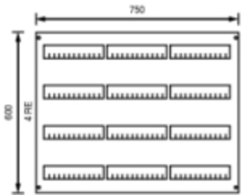 Cover AG234 OPEN H=600mm B=750mm (2CPX062852R9999)
