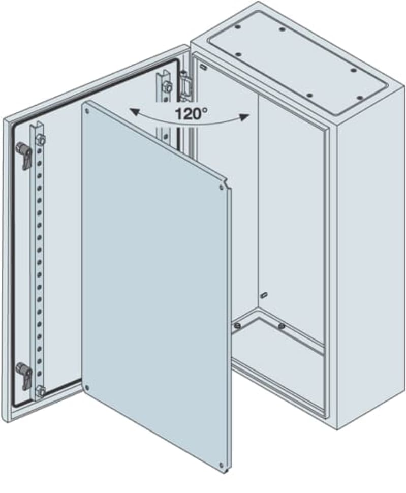 ABB SR2 Wall-Mount Enclosure 400x300x200 mm IP65 RAL 7035 SRN4320K