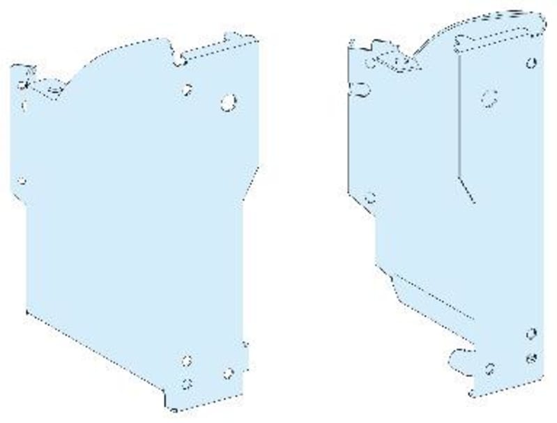 Base Brackets without Holes, PrismaSeT G (LVS01051)