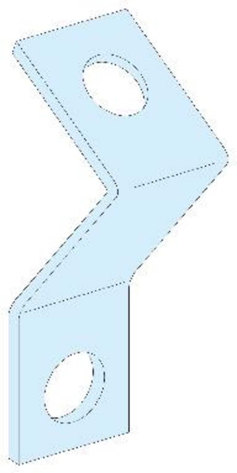 BRACKET-DIN-30°-2 pcs-PrismaSeT G (LVS03005)