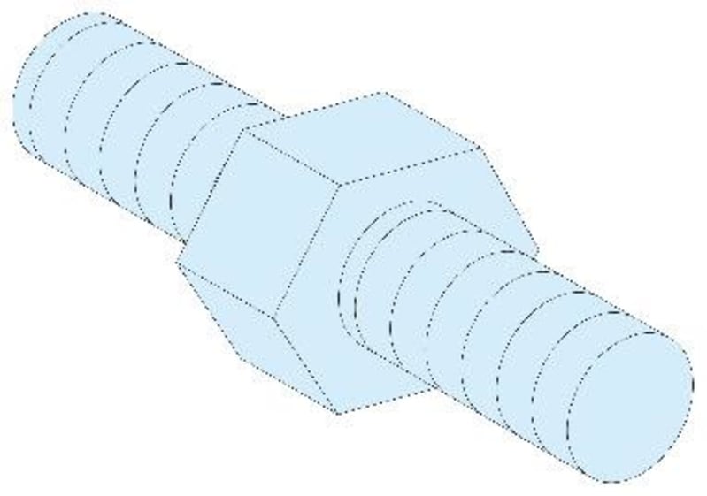 Schneider Electric Hexagonal spacers, PrismaSeT G and P, M6, H9 mm, Set of 4 LVS03195