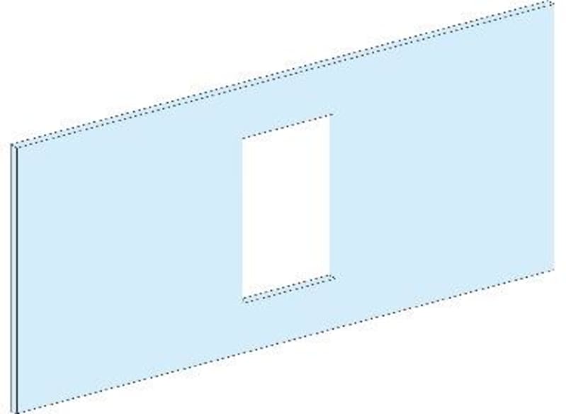 Front plate INS250 HORIZONTAL-4M-PRISMASETG (LVS03231)