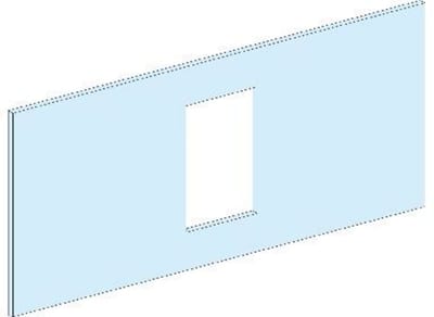 Front plate INS250 HORIZONTAL-4M-PRISMASETG