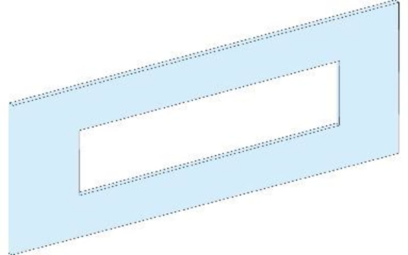 Front plate NSX100-250 Vertical PrismaSeT G/P (LVS03243)