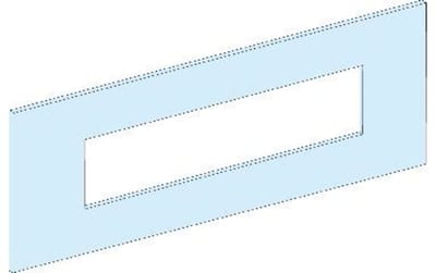 Front plate NSX100-250 Vertical PrismaSeT G/P