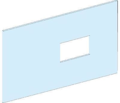 Front plate INS630 Horizontal PrismaSeT G/P