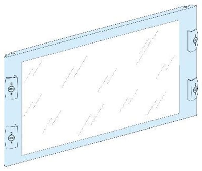 Transparent Front plate 9MOD. PrismaSeT G/P