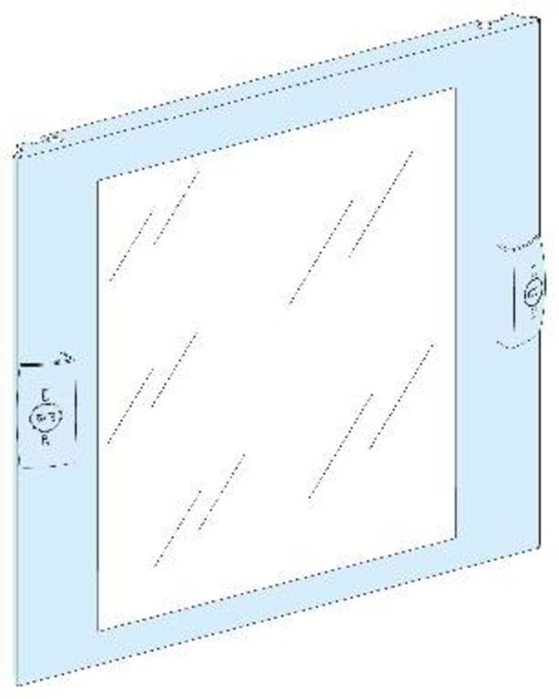 Transp. Front plate 9M Cable Compartment Prisma G/P (LVS03354)
