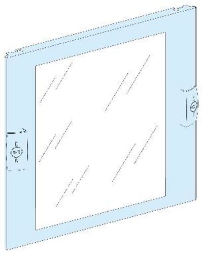 Transp. Front plate 9M Cable Compartment Prisma G/P