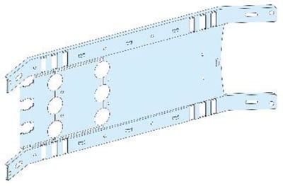 Schneider Electric LVS03420 Mounting plate, PrismaSeT, 3-4 vertically fixed, NS-INS250 Toggle.