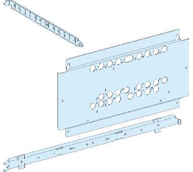 Mounting plate NSX250 vertical Changeover switch P (LVS03428)