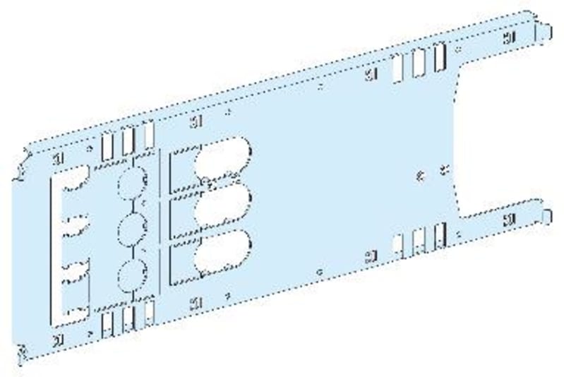 Mounting plate NSX630 plugin horizontal 3P P (LVS03453)