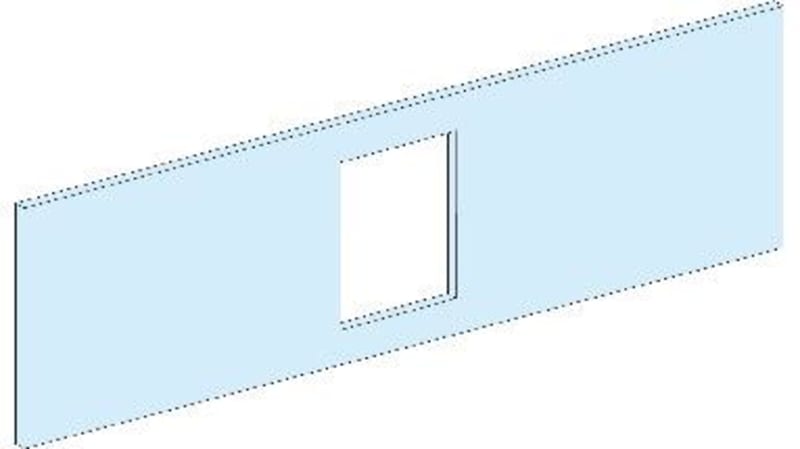 Front plate INS250 Horizontal PrismaSeT P (LVS03617)