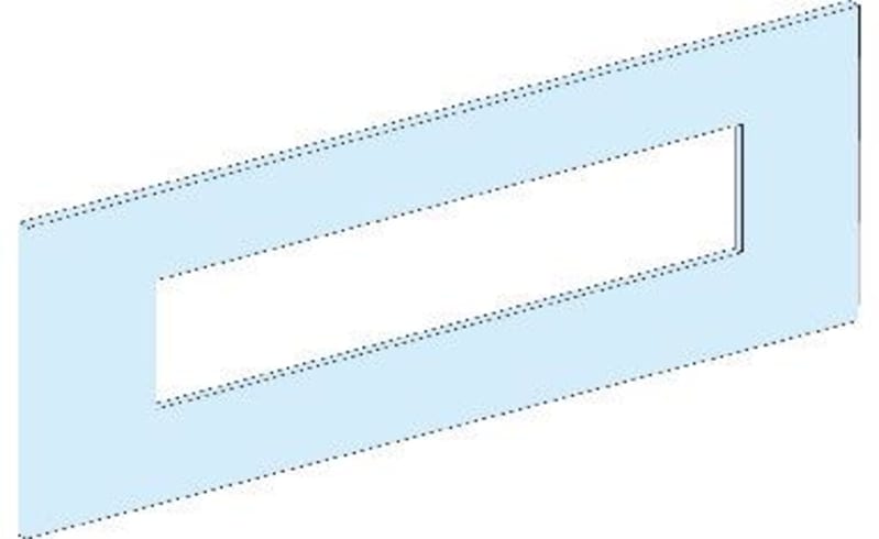 Front plate INS250 Vertical PrismaSeT P (LVS03620)