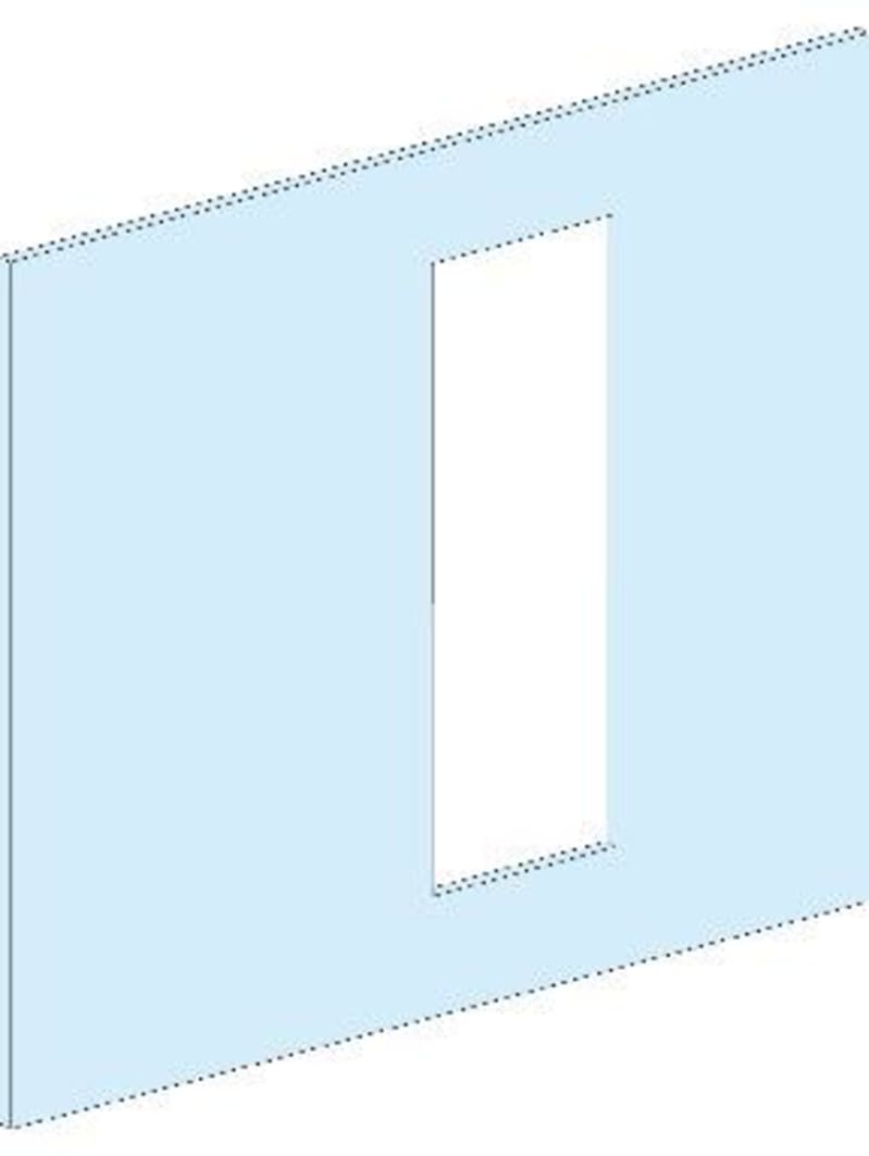 Front plate INS320/630 Omk.mono Horizontal P (LVS03661)