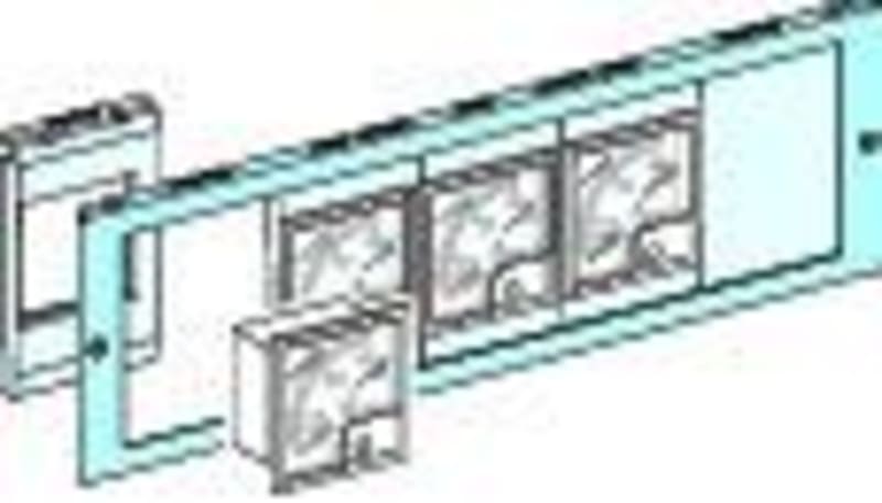 Front plate 72X72 and 96X96 PrismaSeT G/P (LVS03904)