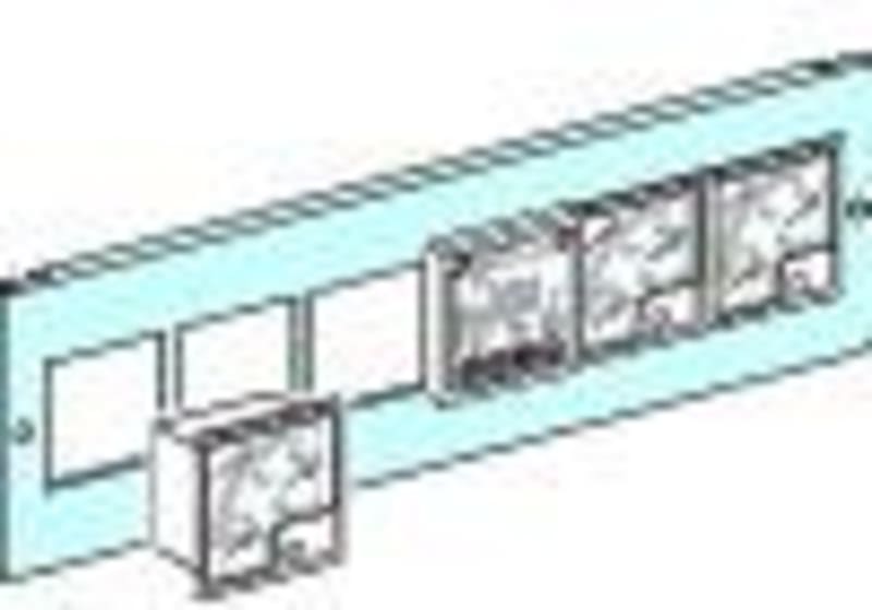 Front plate for 6 PCS-72X72 PrismaSeT G/P (LVS03910)