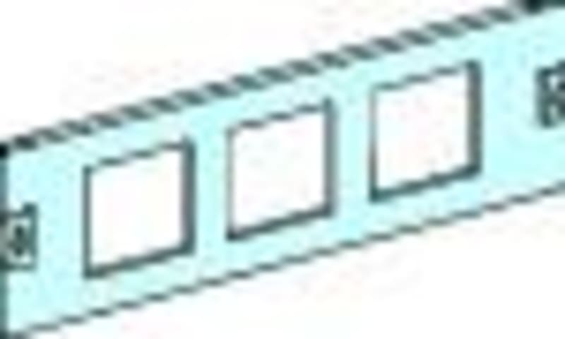 Schneider Electric FR.PL.96X96 3 CUT-OUT MET.DEV/PB W600 3M LVS03911