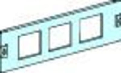 Schneider Electric FR.PL.96X96 3 CUT-OUT MET.DEV/PB W600 3M LVS03911