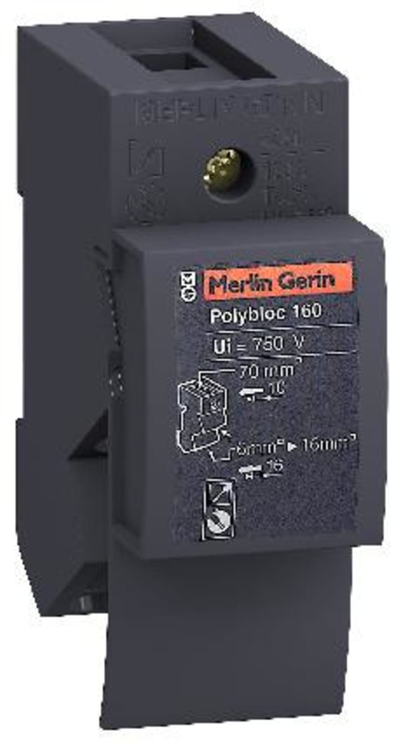 Linergy DX(Polyblock) 160A 1P -6 HOLES G/P (LVS04031)
