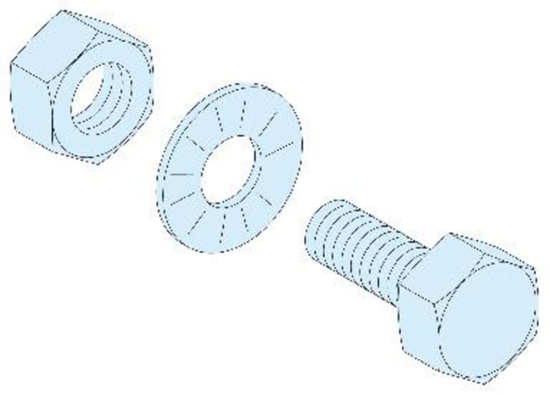 BOLTS-20 pcs-M6X20MM for 5mm rail G/P (LVS04194)