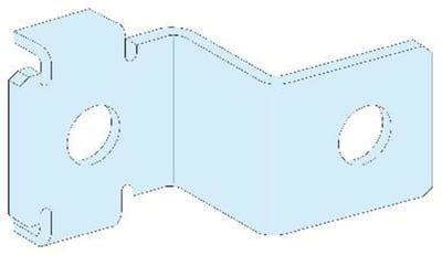 Mounting Brackets for Earth Bar, H 45 mm, 2 pcs, PrismaSeT G
