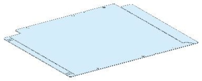 Form 2 Avdekn. Hor.Rail-bottom B400 D400 (LVS04915)