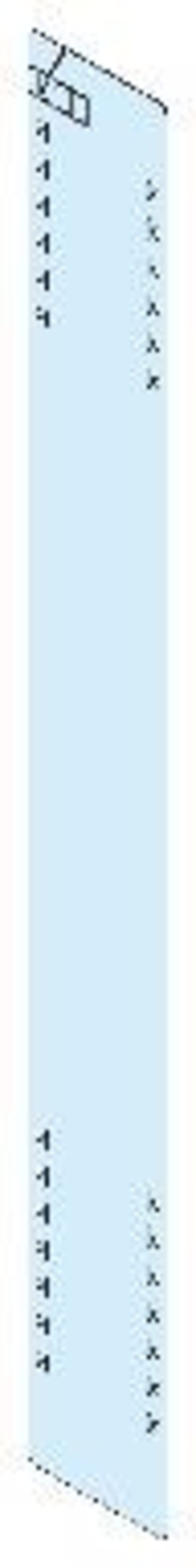 Schneider Electric PrismaSeT inter-cubicle partition, vertical, D=600 full frame (LVS04931)