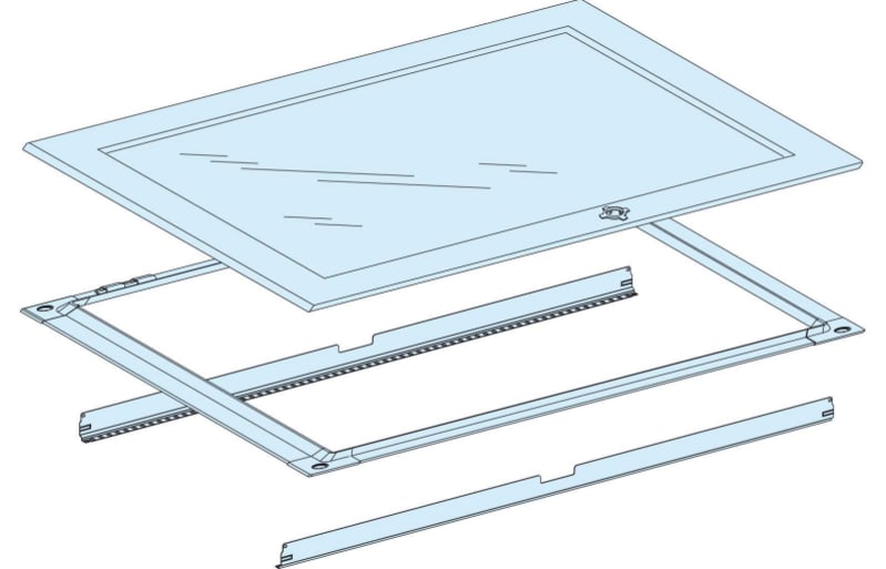 Transparent door PrismaG IP55 33MOD B850 (LVS08340)