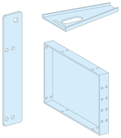 Schneider Electric PrismaSeT G IP55 Lateral Plinth Support H150