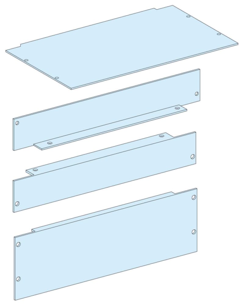 Schneider Electric Plinth cover panels, PrismaSeT G, Plinth cover panel, W600MM, IP55, set of 1 LVS08393