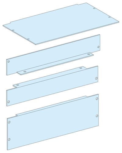 Schneider Electric Plinth cover panels, PrismaSeT G, Plinth cover panel, W300MM, IP55, set of 1 LVS08394