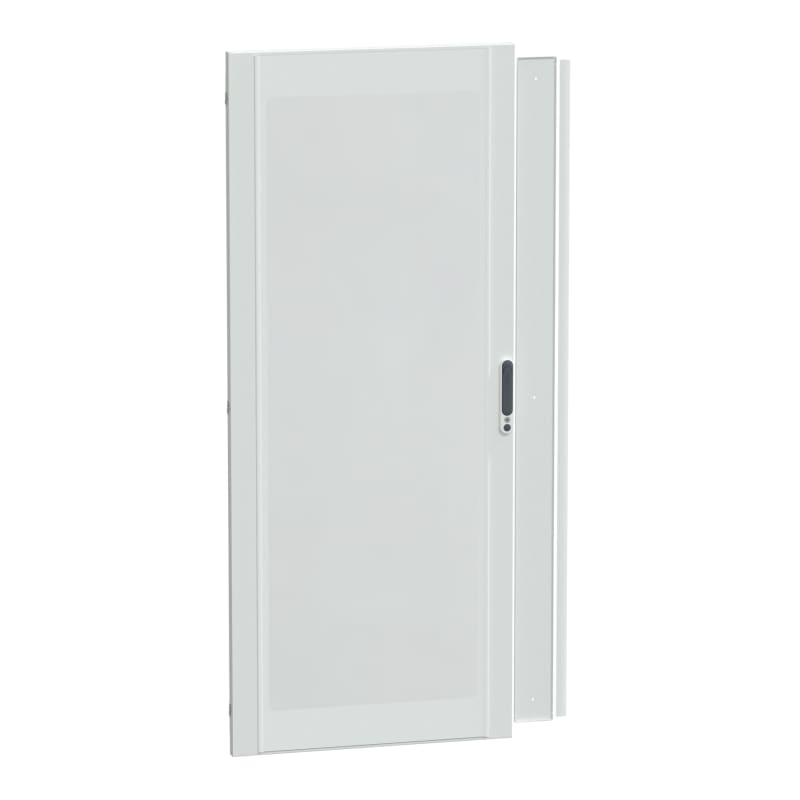Schneider Electric Door, PrismaSeT P, Floor-standing, transparent, reversible opening, 36M, W800, 2 locks, IP30, white, RAL 9003 LVS08538