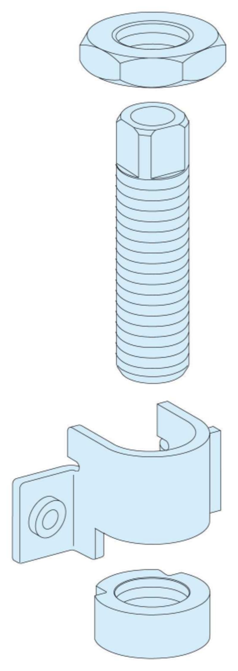 Schneider Electric PrismaSeT P LVS08702 Height Adjustment Kit 10 mm, Set of 4