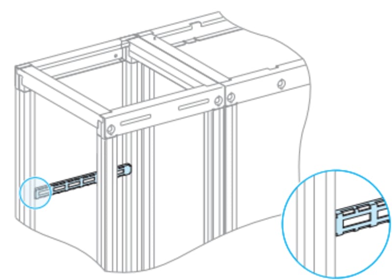Cable fixing bracket, longitudinal, 4 pcs B300 P (LVS08773)