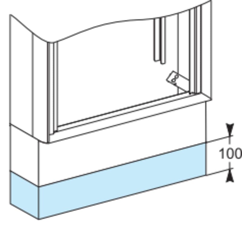 Extra Plinth H100 B600-IP30-PRISMASET G (LVS08805)