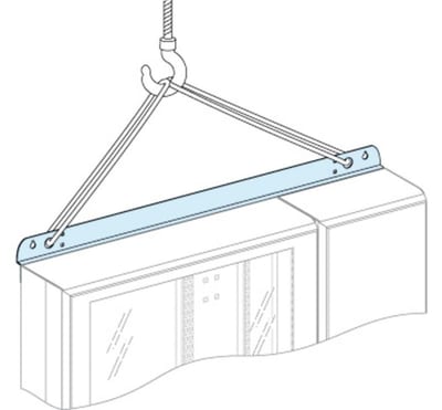Schneider Electric Reinforcement cross-member, PrismaSeT G, 2 Lifting Cross-Members W850+300mm, IP30 LVS08809