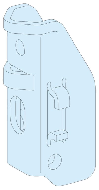 Schneider Electric PrismaSeT G Cable-Tie Support Adaptor, 2 pcs