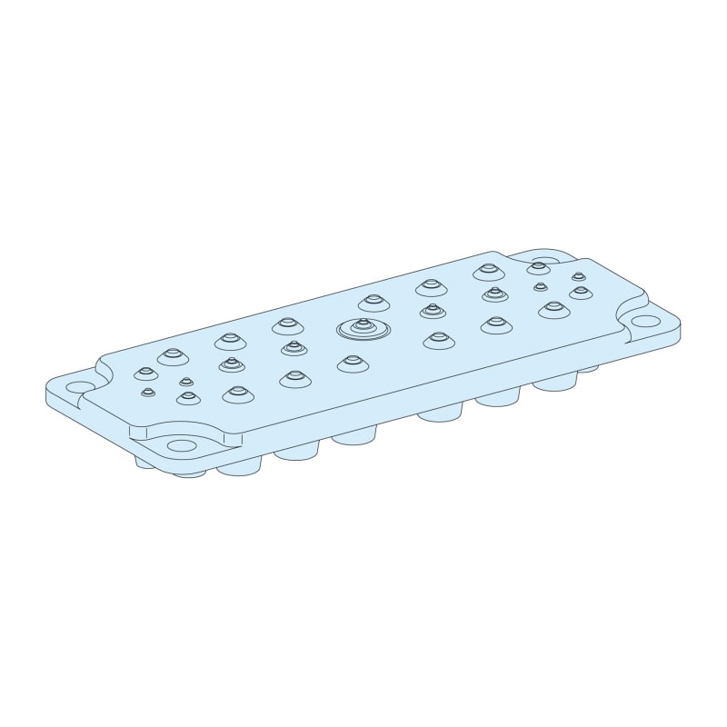 MEMBRANE FLANGE-FL21-25 knockout-PrismaSeTG (LVS08872)