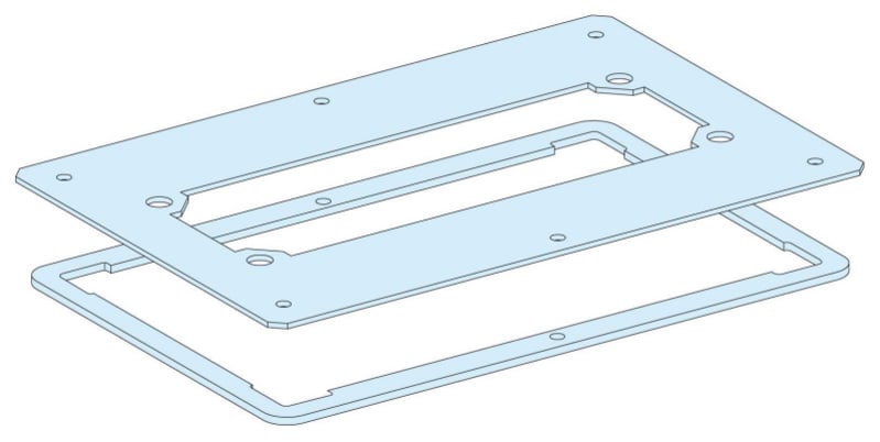 Gland Plate for FL21-PRISMASETG-IP55 (LVS08876)