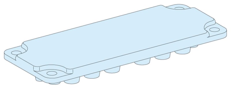 FLANGE-FL21-Sealed-PLASTIC-PRISMASETG-IP30/55 (LVS08881)