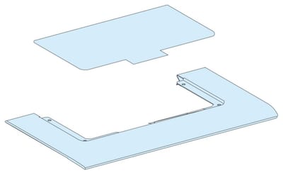 Top plate with PLASTIC FLANGE-B300-IP30-PRISMA G