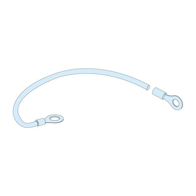 Earthing braid 6 mm² with 5/6mm SKO-L200 G/P
